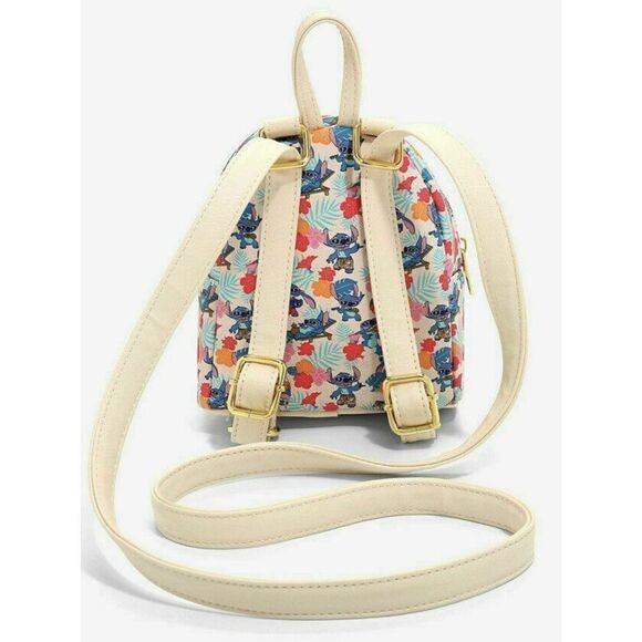 Loungefly Disney Lilo And Stitch Sunglasses Tropical Flowers Micro Mini Backpack